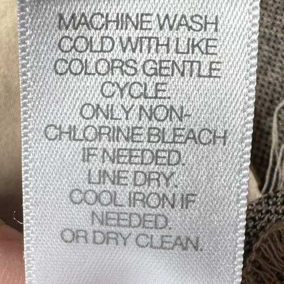 J Jill Ponte Knit Top Women’s XL 3/4 Sleeve Pocket Brown Black Geometric Boxy - Picture 8 of 10